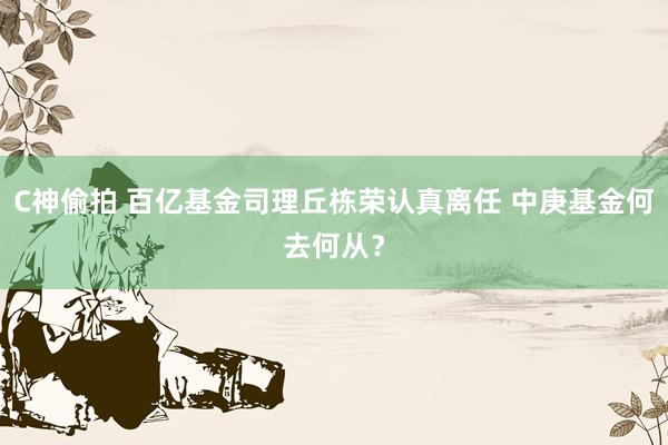 C神偷拍 百亿基金司理丘栋荣认真离任 中庚基金何去何从？