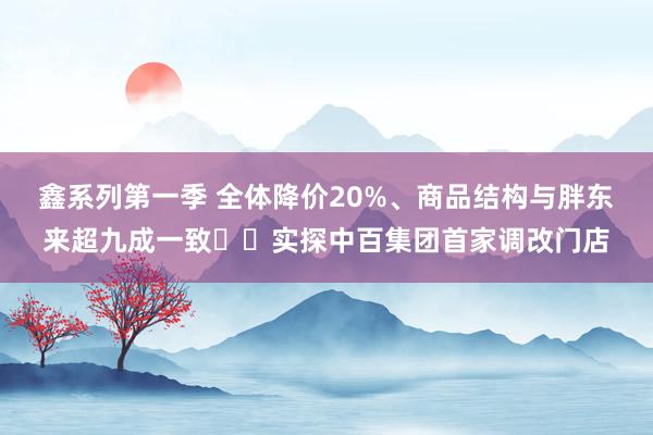 鑫系列第一季 全体降价20%、商品结构与胖东来超九成一致⋯⋯实探中百集团首家调改门店